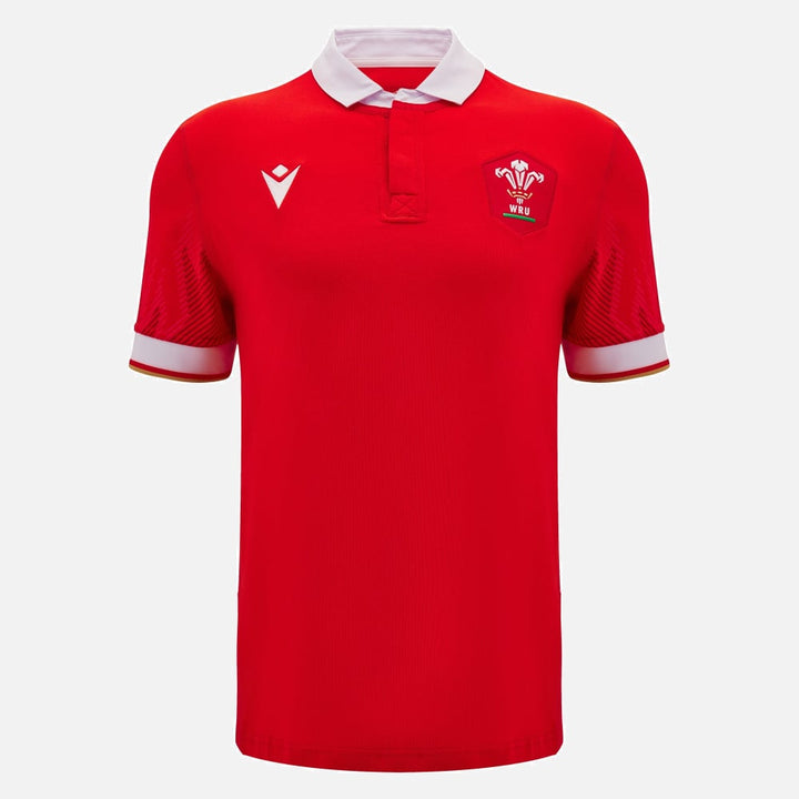 Wales Rugby Baumwoll-Heimtrikot Herren