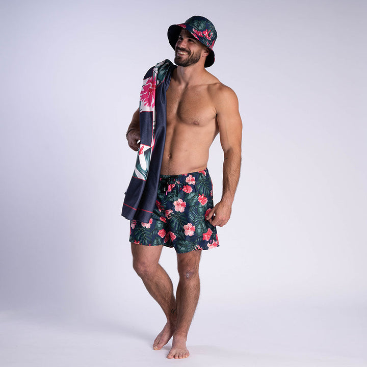 Ruckfield Tropical Rugby Navy Boardshorts
