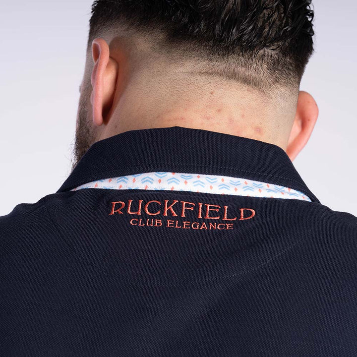 Ruckfield Elegance Navy Polo mit Kurzarm