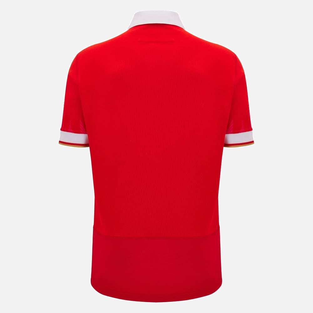 Wales Rugby Baumwoll-Heimtrikot Herren