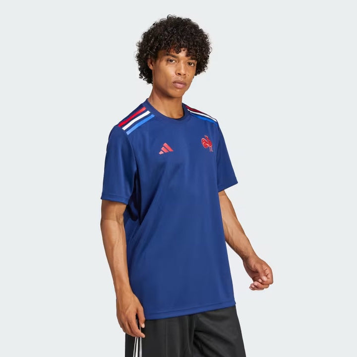 adidas Frankreich Rugby Heim Supporter T-Shirt Herren