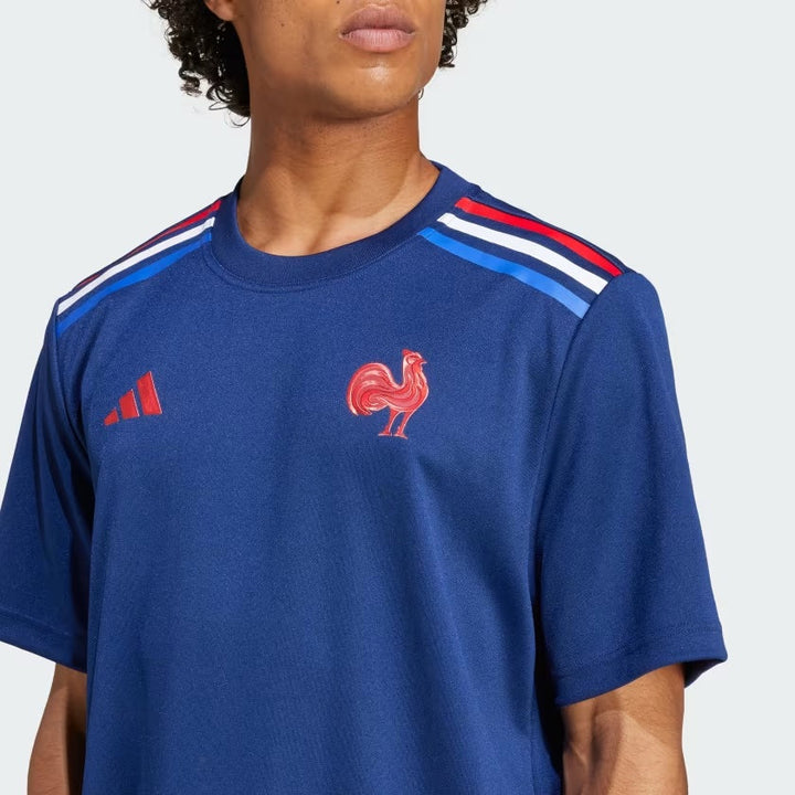 adidas Frankreich Rugby Heim Supporter T-Shirt Herren