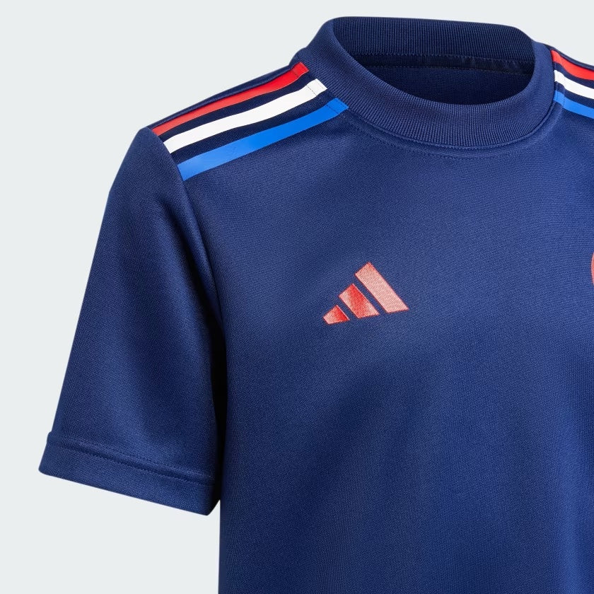 adidas Frankreich Rugby Heim Supporter T-Shirt Kinder