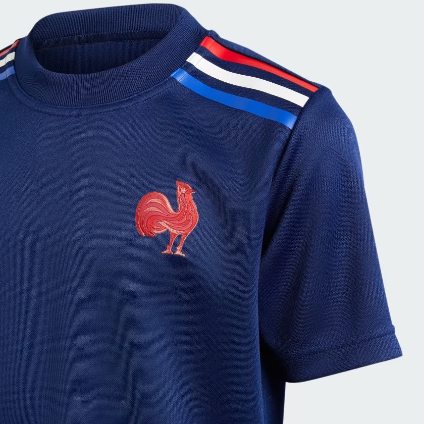 adidas Frankreich Rugby Heim Supporter T-Shirt Kinder
