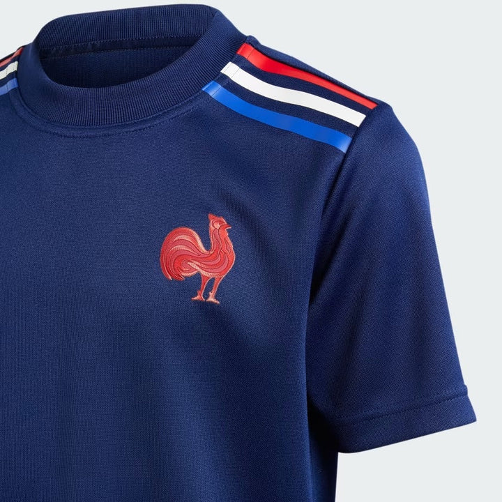 adidas Frankreich Rugby Heim Supporter T-Shirt Kinder