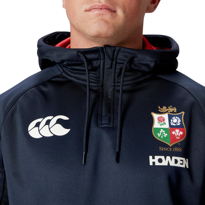 Canterbury British & Irish Lions 1/4 Zip Hoodie Herren Marine