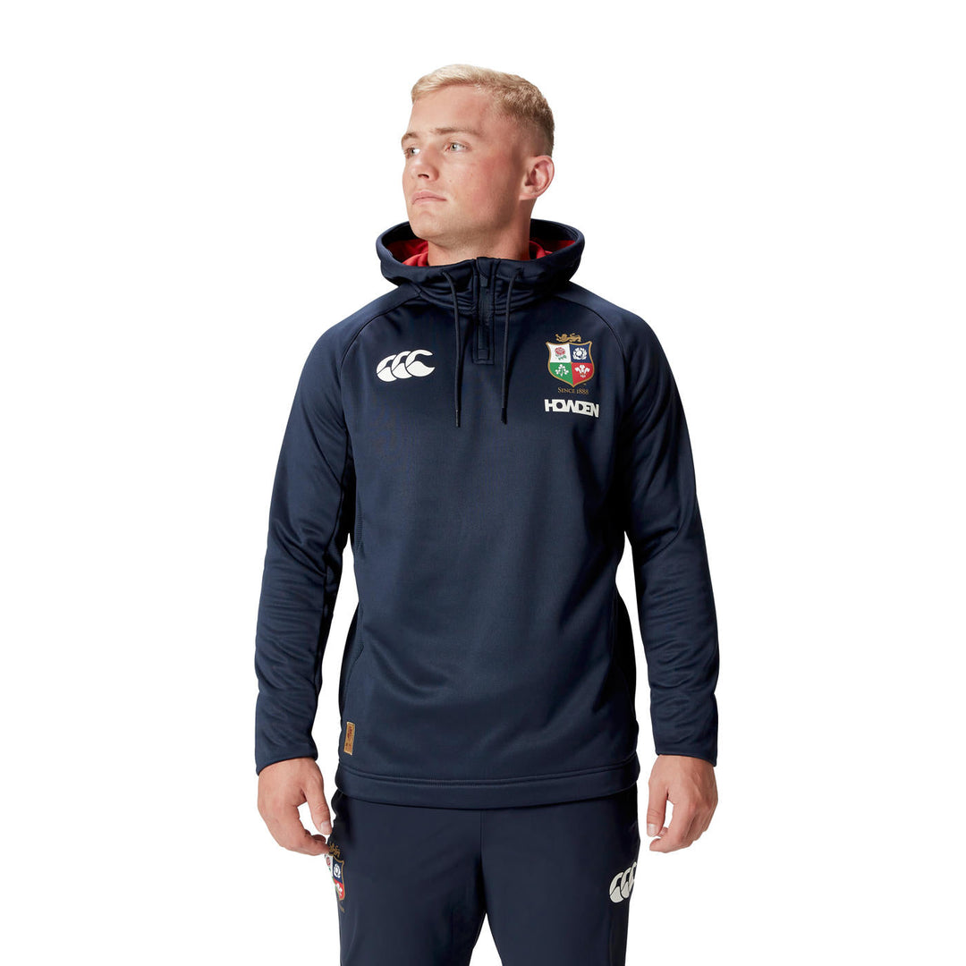 Canterbury British & Irish Lions 1/4 Zip Hoodie Herren Marine