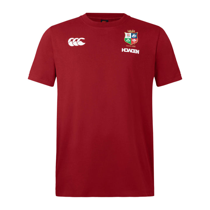 Canterbury British & Irish Lions Herren Baumwoll-T-Shirt Rot