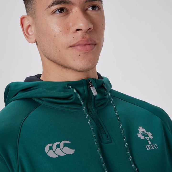 Canterbury Irland 2024/25 Trainings-Hoodie mit Reißverschluss Grün
