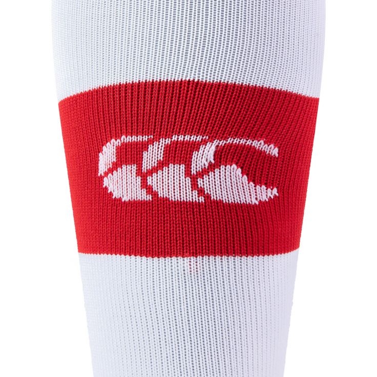 Canterbury Team Hooped Socken Rot/Weiß Erwachsene