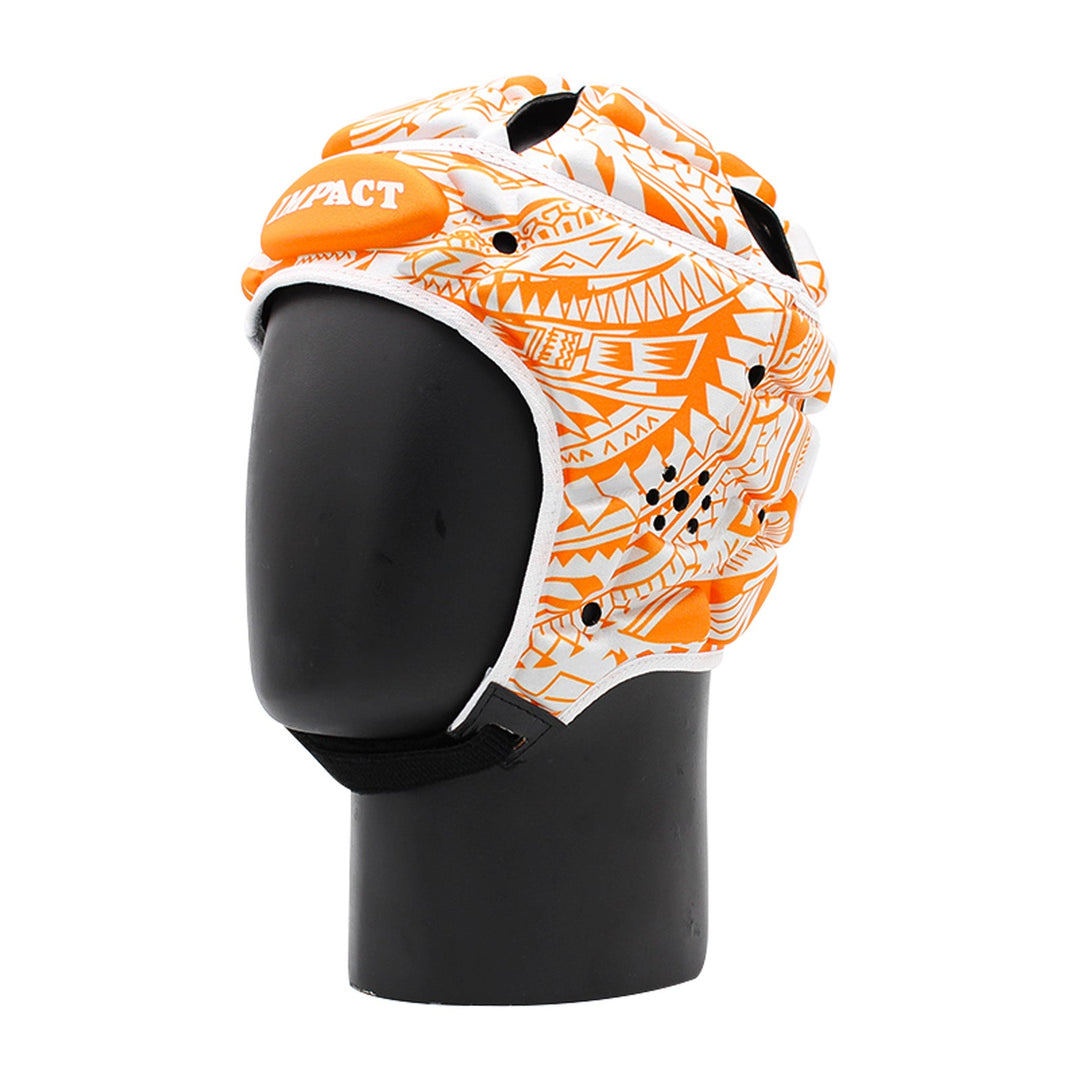 Impact Rugby Tribal Flower Orange Hovedbeskytter