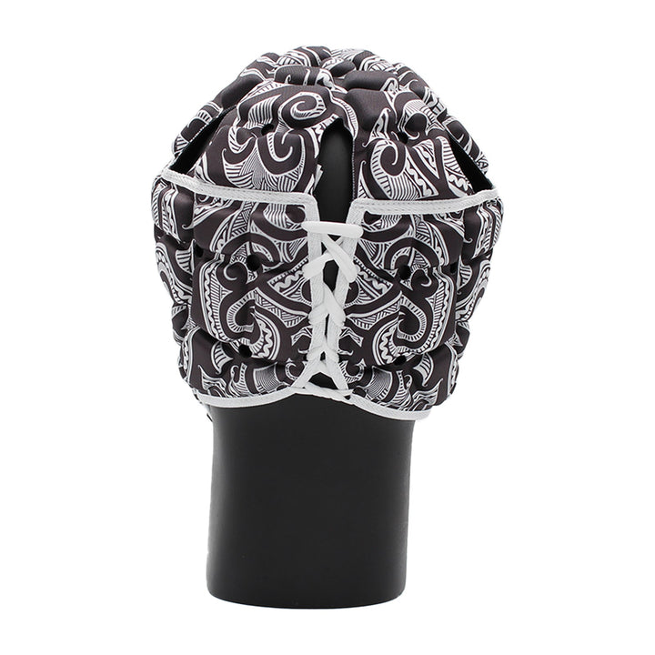 Impact Rugby Tribal Black Head Guard