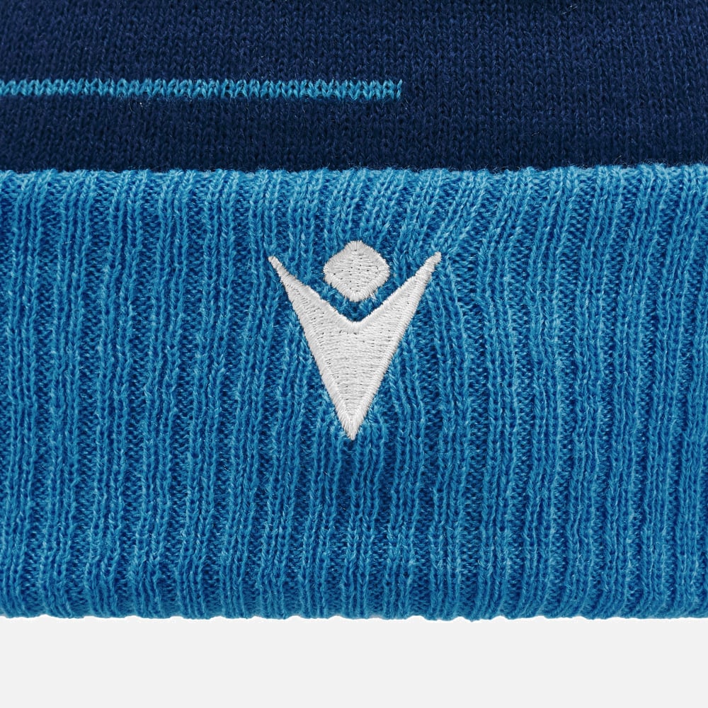 Schottland Rugby 2024/25 Blaue Schottland Pom Pom Beanie
