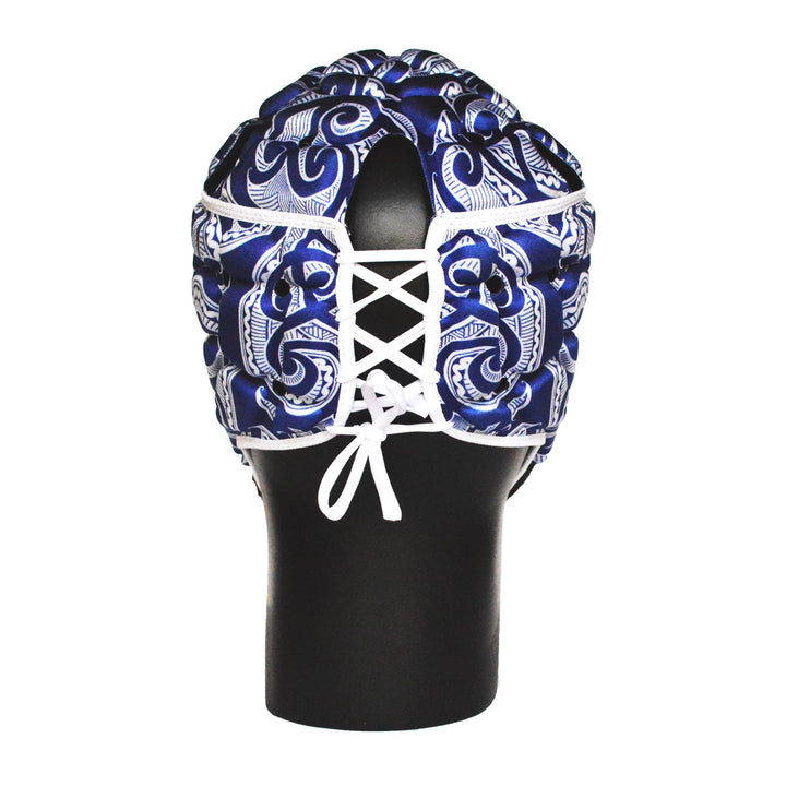 Impact Rugby Tribal Blue Head Guard