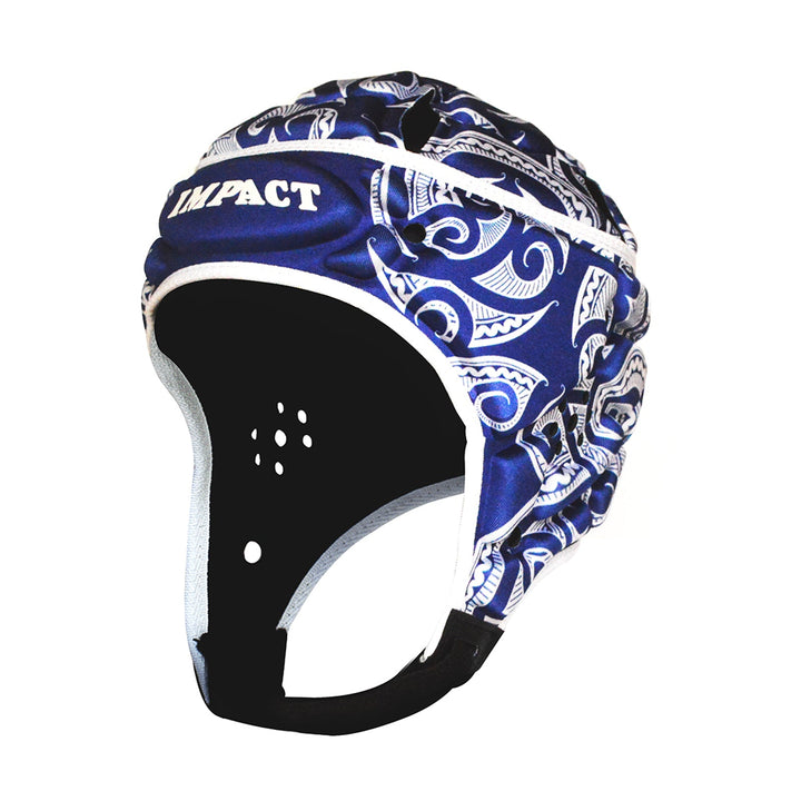 Impact Rugby Tribal Blue Head Guard