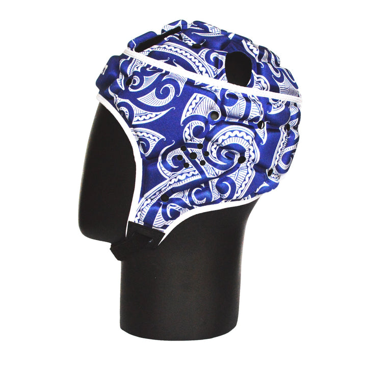 Impact Rugby Tribal Blue Head Guard