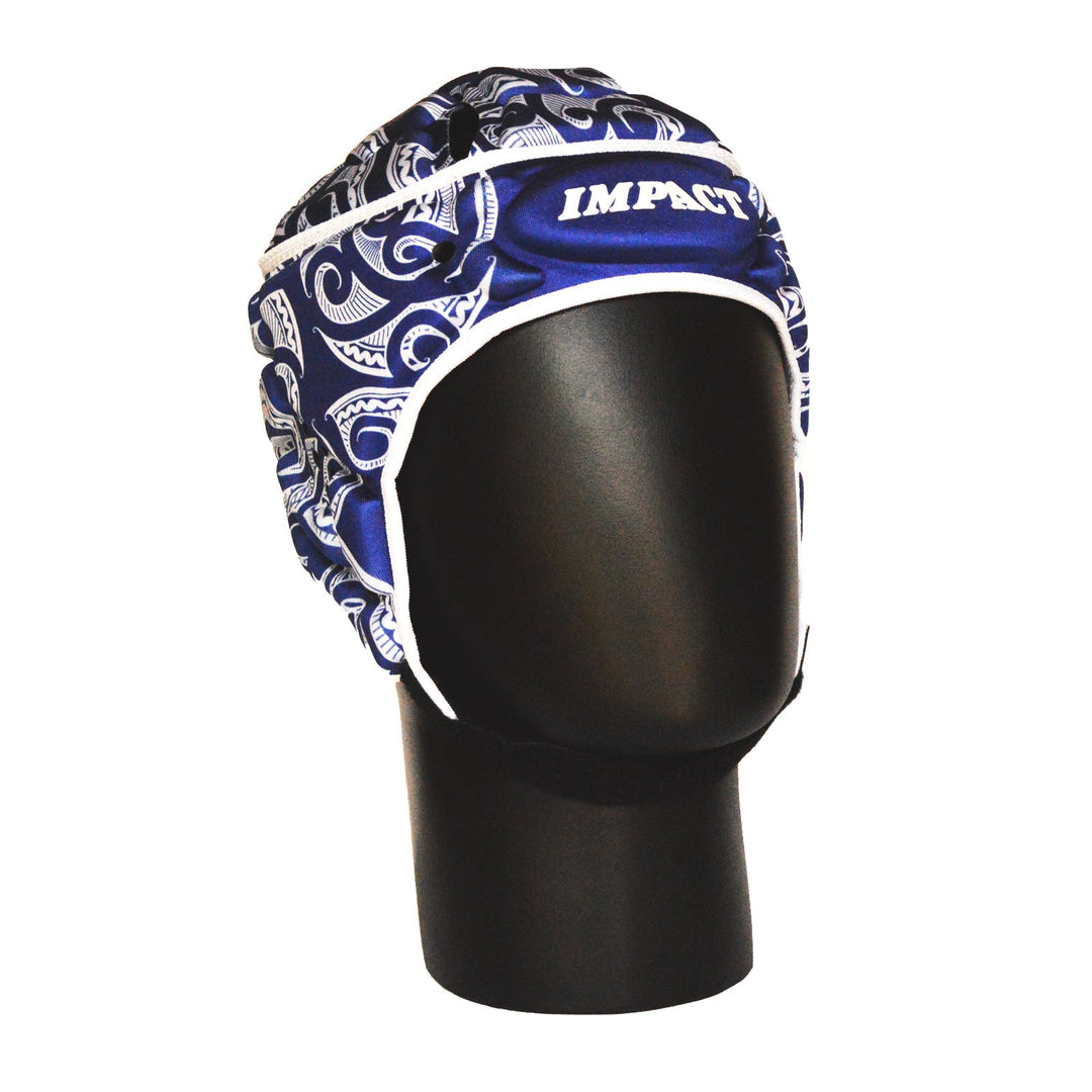 Impact Rugby Tribal Blue Head Guard