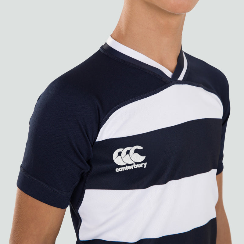 Evader Hooped Rugby Jersey Navy Junior