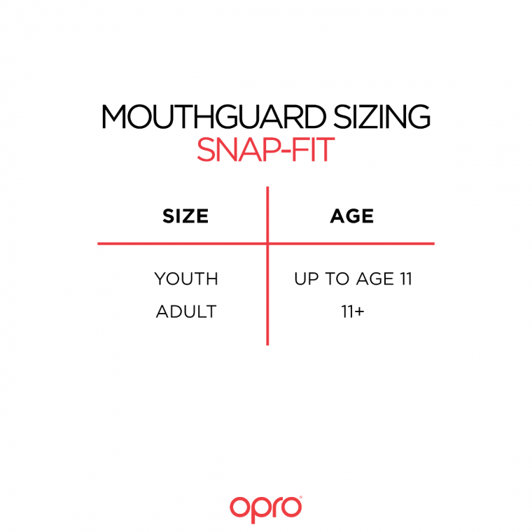 Opro Snap-Fit mundbeskytter junior